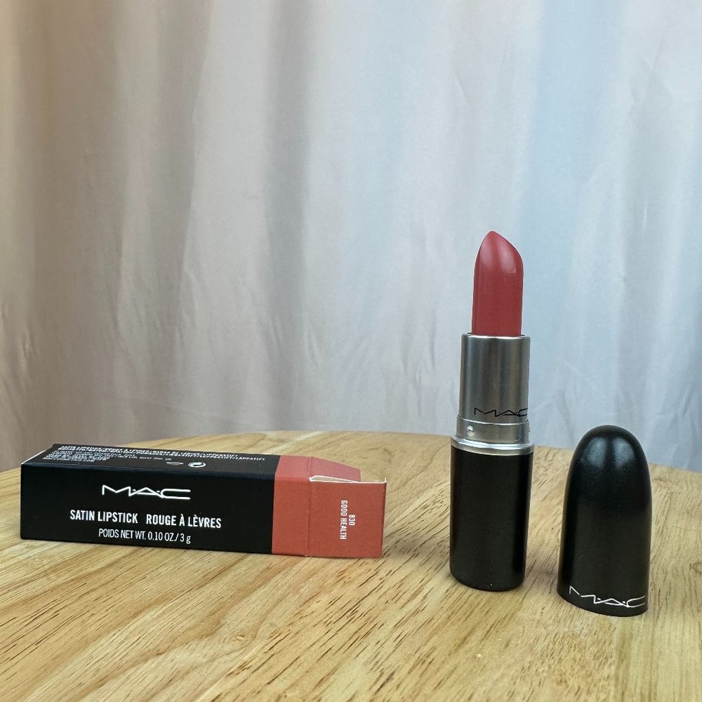 MAC - SATIN LIPSTICK IN *GOOD HEALTH*. BRAND NEW IN BOX.